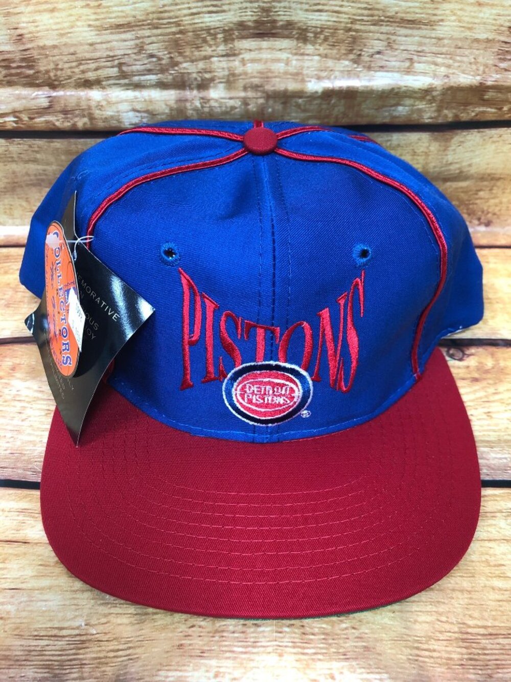 NWT NOS Vintage Detroit Pistons Collector's Series NBA Snapback Hat Cap
